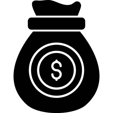 para çantası simgesi, vektör illüstrasyonu