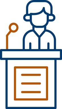 Görgü Tanığı Simgesi, Web Kullanımı için Basit Vektör İllüstrasyonu