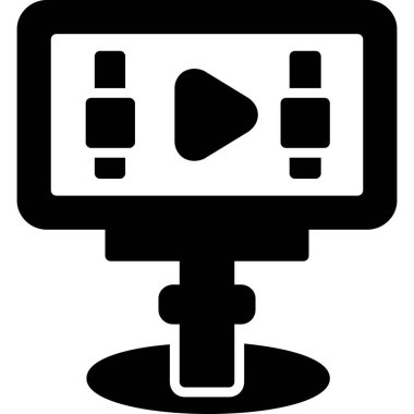 video simgesi, vektör illüstrasyonu