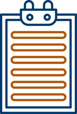 Web Kullanımı için Pano Simgesi, Basit Vektör İllüstrasyonu