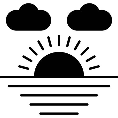 Bulut. Web simgesi basit illüstrasyon