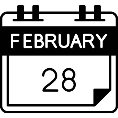 Şubat 25 - Gün takvimi - Gün takvimi simgesi