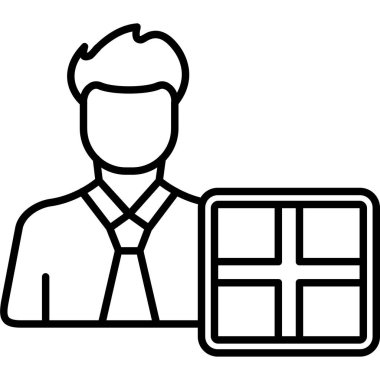 Bayrak taşıyan iş adamı