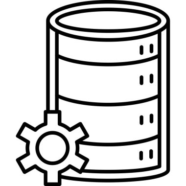 veritabanı simgesi çizimi