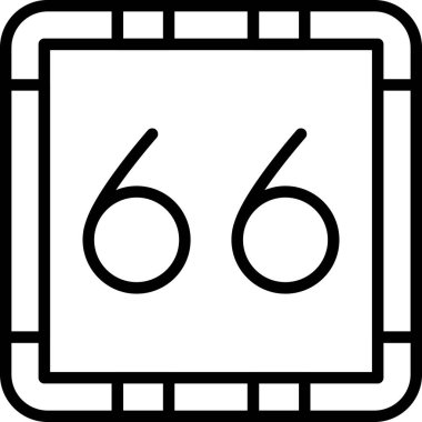 Beyaz simgenin vektör illüstrasyonu