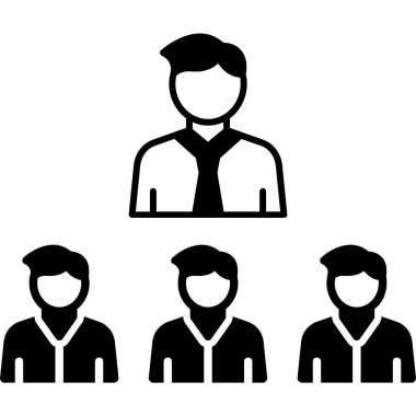 İş adamı ikonu. vektör illüstrasyonu