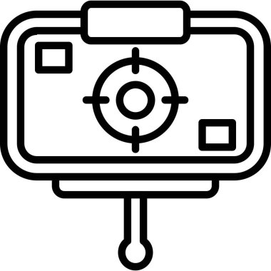 Kamera. Web simgesi basit illüstrasyon