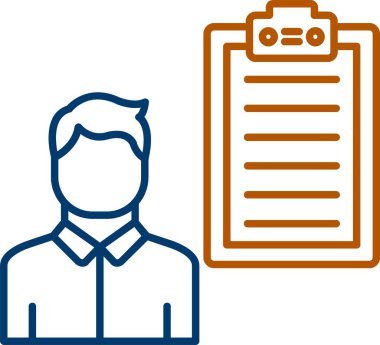 Web Kullanımı için Kişi Simgesi, Basit Vektör İllüstrasyonu