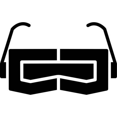 gözlük gözlüğü simgesi, basit stil