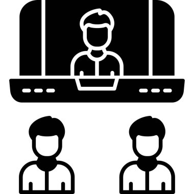 İş adamları ofis simgesi