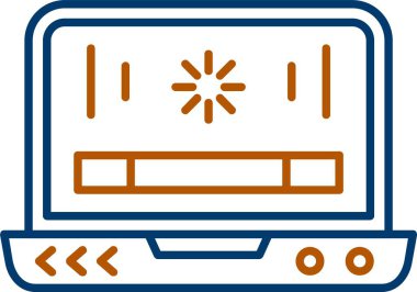 Web kullanımı için Simge, Basit Vektör İllüstrasyonu Yükleniyor