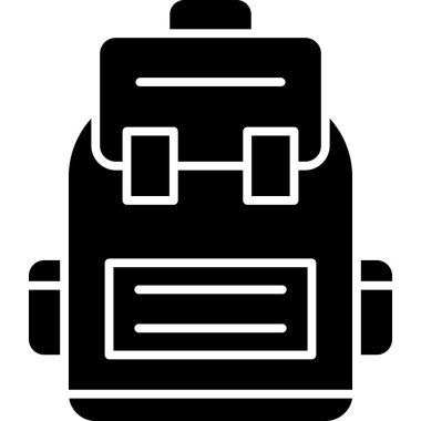 çanta okul öğrencisi simgesi ana hatlarıyla