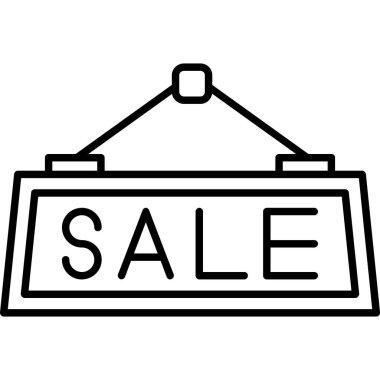 satış etiketi ana hatları vektörü. Satış etiketi. satış satışı