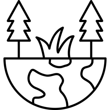 Orman doğa simgesi ana hatlarıyla