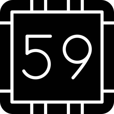 666 simgesinin vektör illüstrasyonu