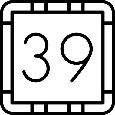 Takvim simgesi, vektör çizimi