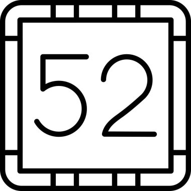 6 numaralı simge vektör illüstrasyonu