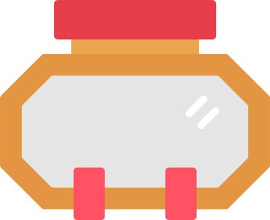 çanta teslim lojistik simgesi düz stil