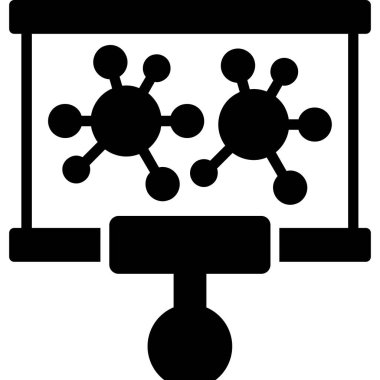 Tıbbi sistemin modern bir simgesinin vektör çizimi