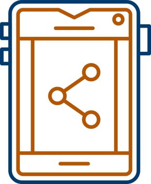 Web Kullanımı için Simgeyi Paylaş, Basit Vektör İllüstrasyonu