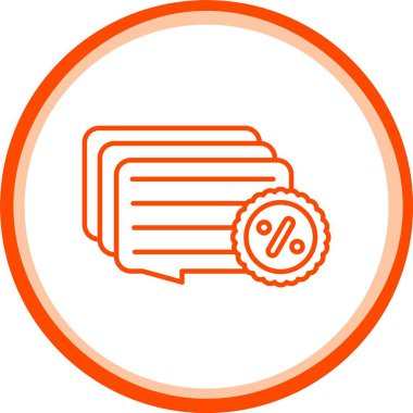 Web Kullanımı için Satış Simgesi, Basit Vektör İllüstrasyonu