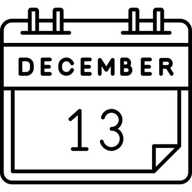 Takvim simgesinin vektör illüstrasyonu