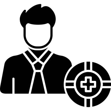 iş insanları simgesi vektör illüstrasyonu