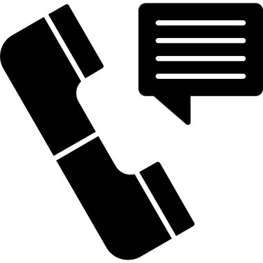 Telefon simgesi vektör illüstrasyonu