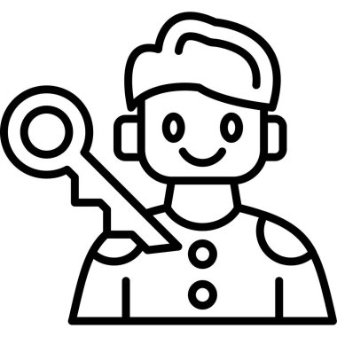 man simgesi vektör illüstrasyonu