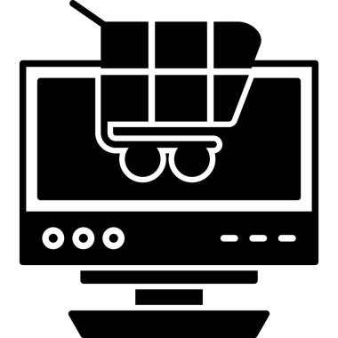 Online alışveriş arabası. Basit tasarım