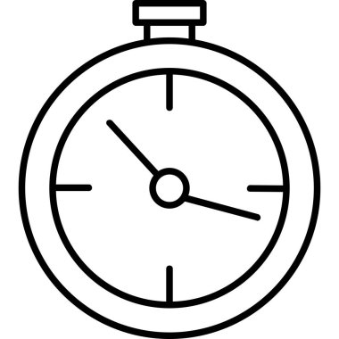 Saat. Web simgesi basit illüstrasyon