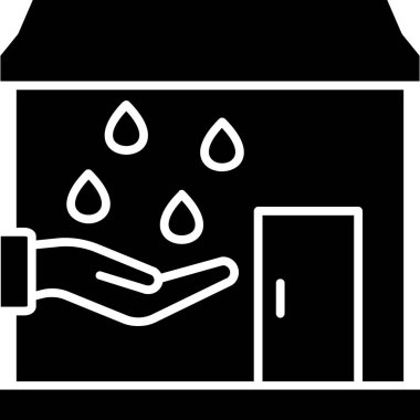 Ev. Web simgesi basit illüstrasyon