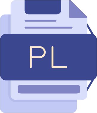 dosya biçimi simgesi, vektör illüstrasyonu