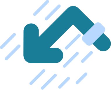 Yağmur. Web simgesi basit illüstrasyon