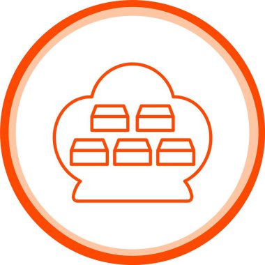 Web Kullanımı için Altın Simge, Basit Vektör İllüstrasyonu