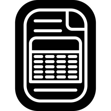 Moda Biçiminde Hesaplayıcı Simgesi İzole Arkaplan