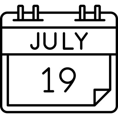 Takvim simgesi tasarımı, vektör illüstrasyonu