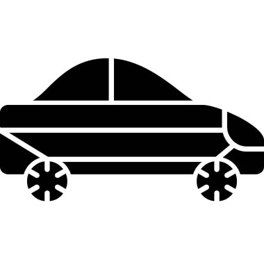 - Araba. Web simgesi basit illüstrasyon