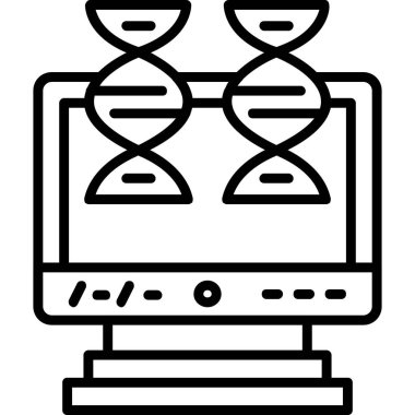 DNA yapısına sahip bilgisayar monitörü