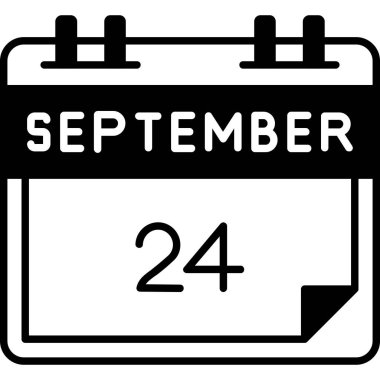 Takvim simgesinin vektör illüstrasyonu