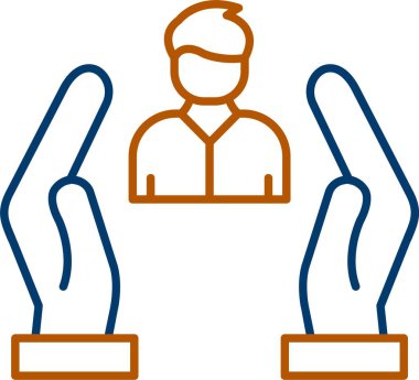 Danışman Simgesi, Web Kullanımı için Basit Vektör İllüstrasyonu