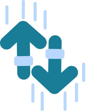 Mavi ve beyaz arkaplan simgesinin vektör çizimi