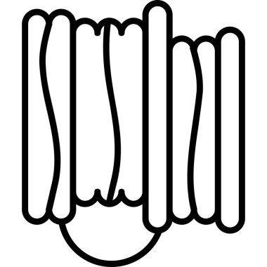 Beyaz arkaplanı olan bir elin vektör çizimi