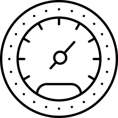 Kolayca değiştirebilen ya da düzenleyebilen hız dometresi vektör simgesi