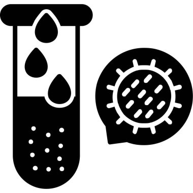 Virüs test vektörü çizim tasarımı