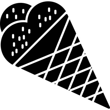 dondurma simgesi, vektör illüstrasyonu