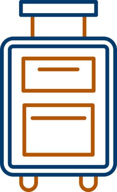 bavul Simgesi, Web Kullanımı için Basit Vektör İllüstrasyonu