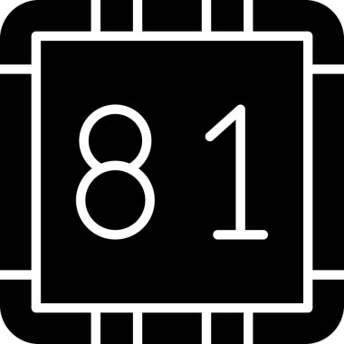 Bir takvimin vektör illüstrasyonu