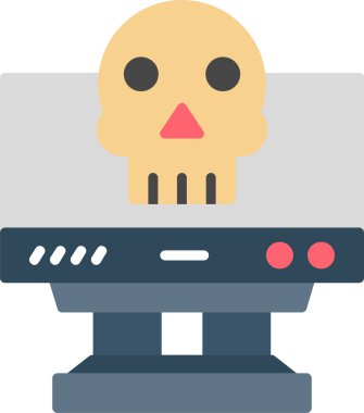 robot. Web simgesi basit illüstrasyon