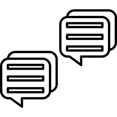 konuşma kabarcığı vektör çizimi